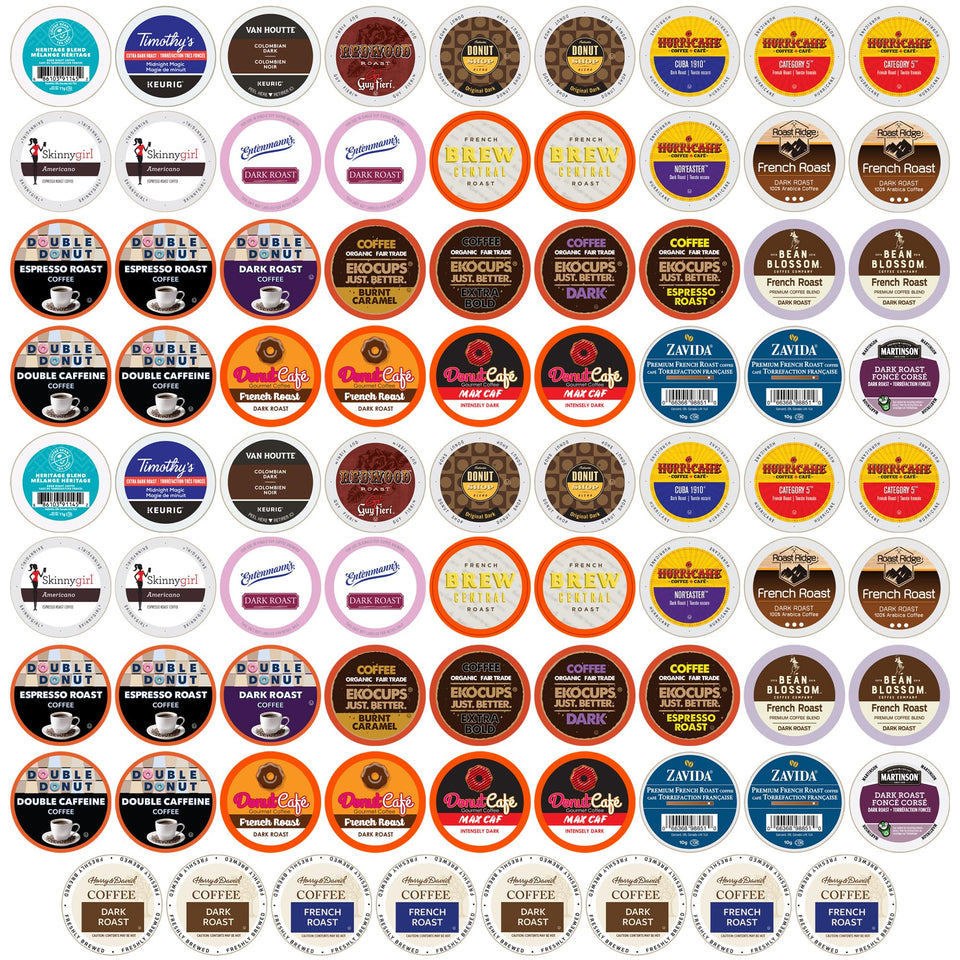 Perfect Samplers Dark Roast Italian Roast pod for Keurig, bold aroma for home brewing