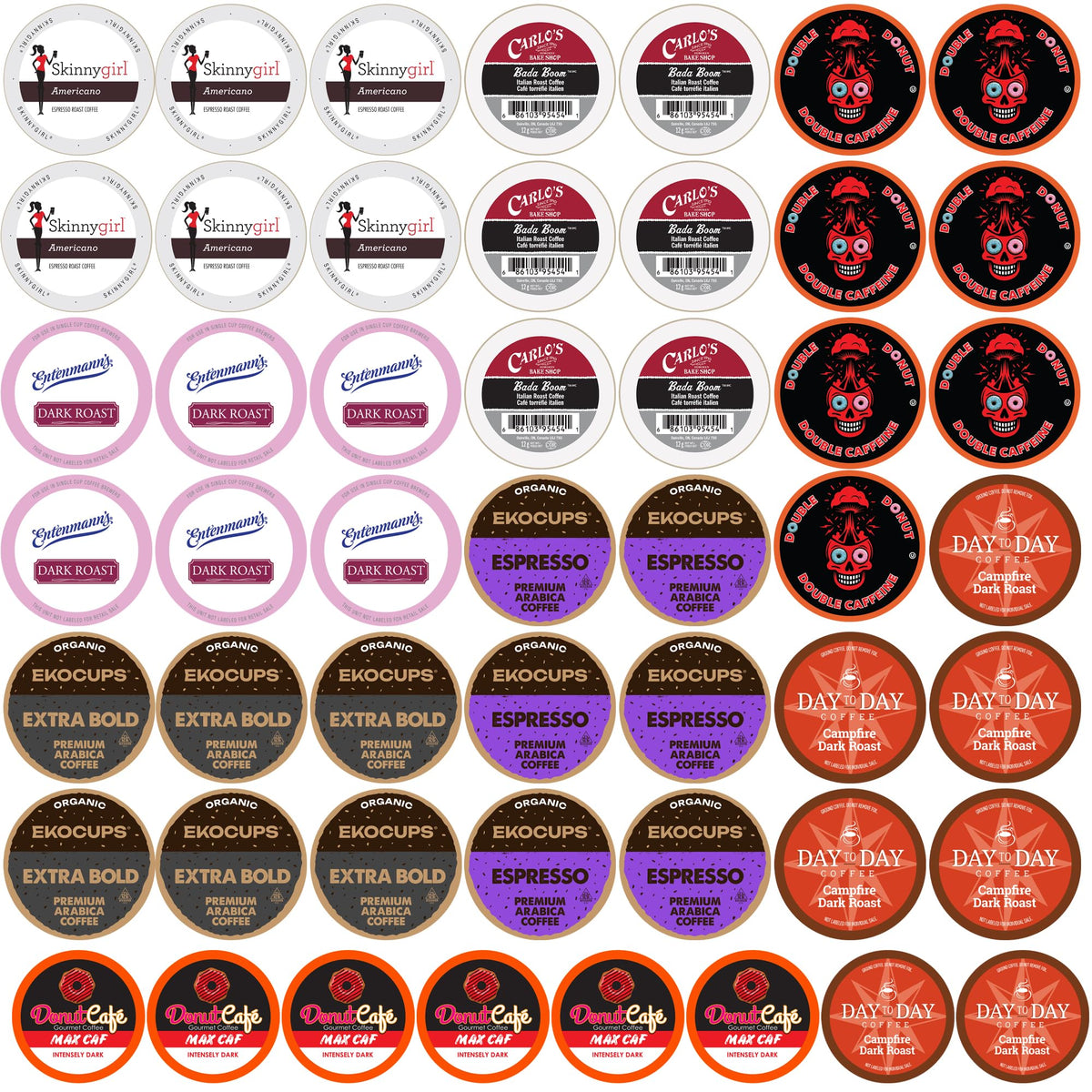 Perfect Samplers strong coffee pods 50-count pack for a rich, quick caffeine boost.