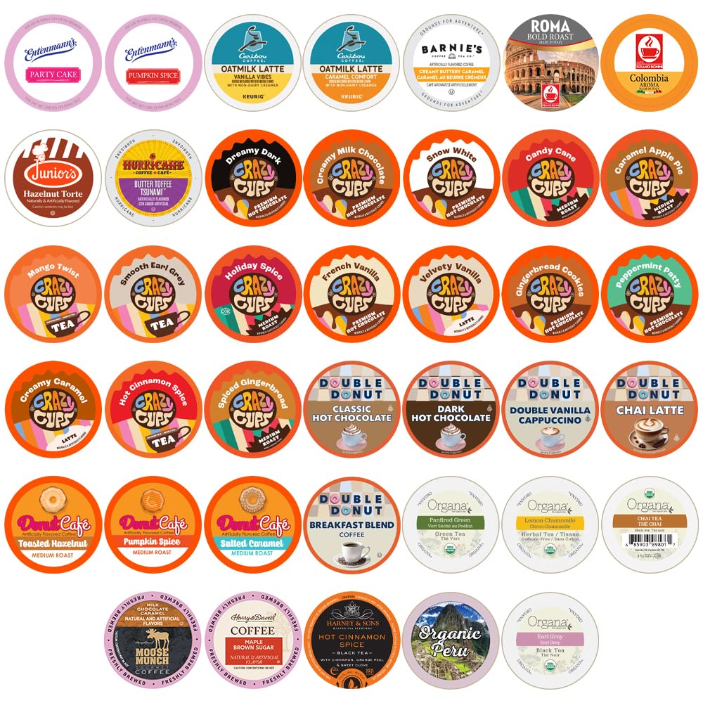 Perfect Samplers variety pack box and cups, ideal for trying new flavors