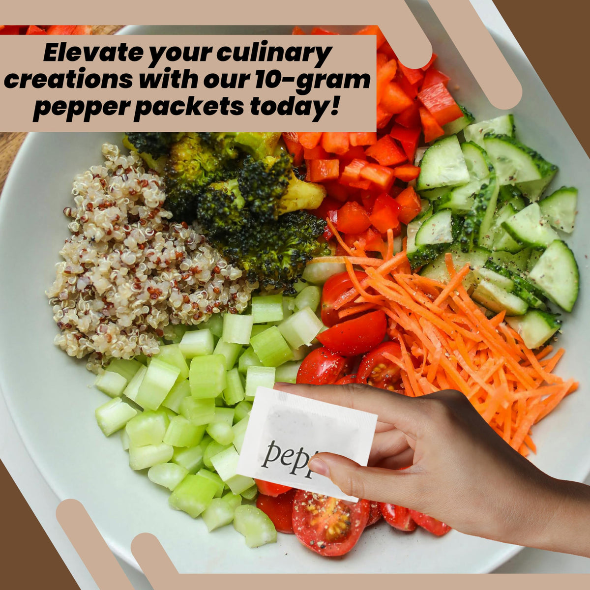 Perfect Stix Pepper Packets dispense-ready packets streamline kitchen prep