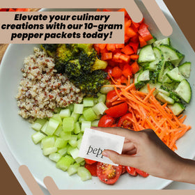 Perfect Stix Pepper Packets dispense-ready packets streamline kitchen prep