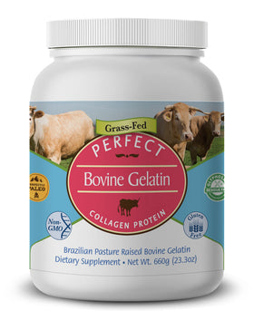 Perfect Supplements Bovine Gelatin bottle, ideal for desserts and protein-friendly snacks.