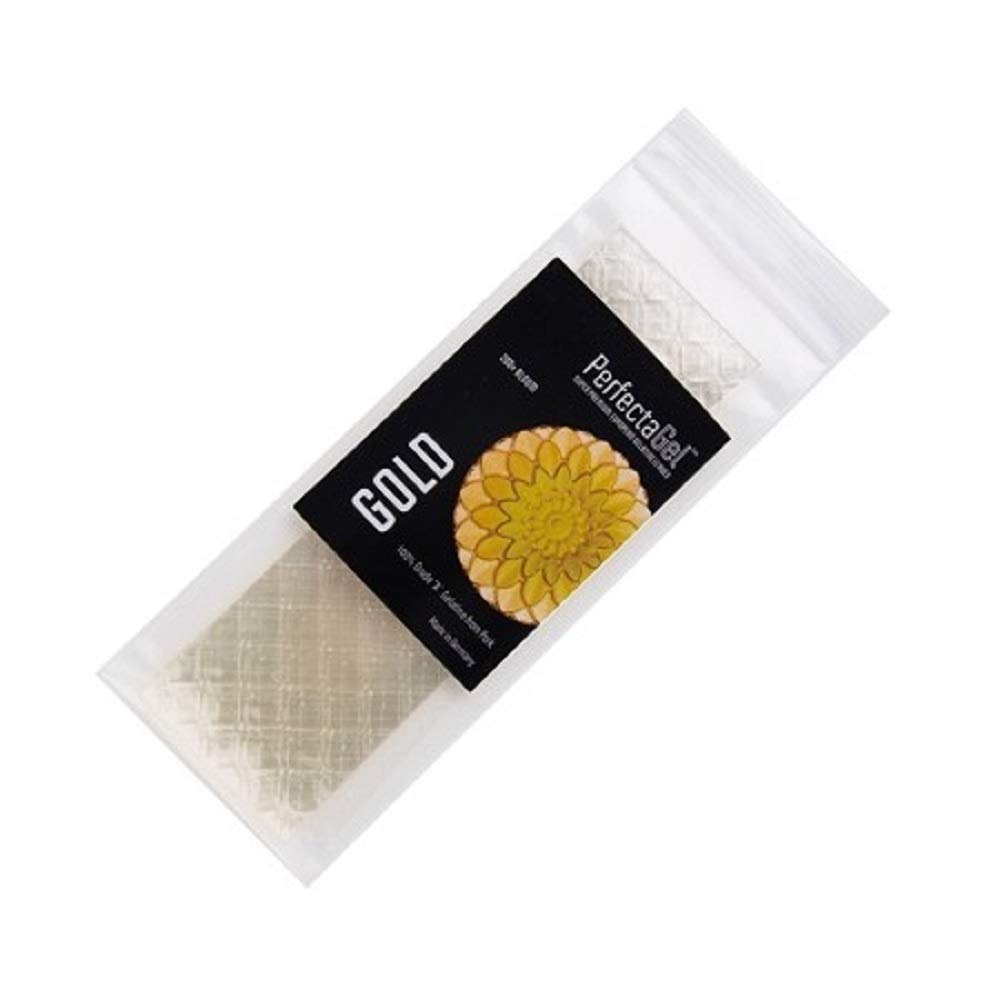 PerfectaGel Gold gelatin sheets 200 Bloom for clear set and pure flavor release.