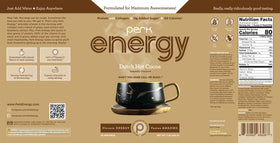 Perk Energy Drink Mix packaging shows NSF, GMP, and FDA certifications.