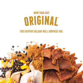 Perky Jerky Original turkey flavor bag offers a classic, high-protein option.