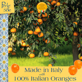 Exterior view of Amalfi Orange Drops highlighting glossy shell