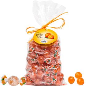 Perle di Sole orange hard candy front view, shareable for moments.
