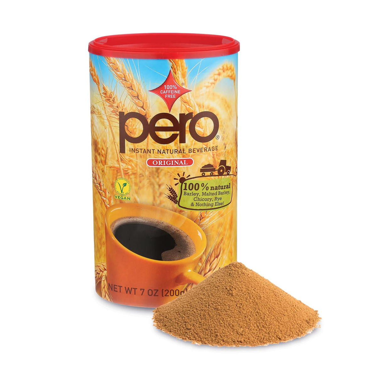 Pero Instant Beverage in a 7-ounce package, quick mix for anytime refreshment