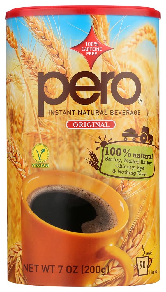Pero Instant Natural Beverage 7 Oz bottle on table for quick hydration.
