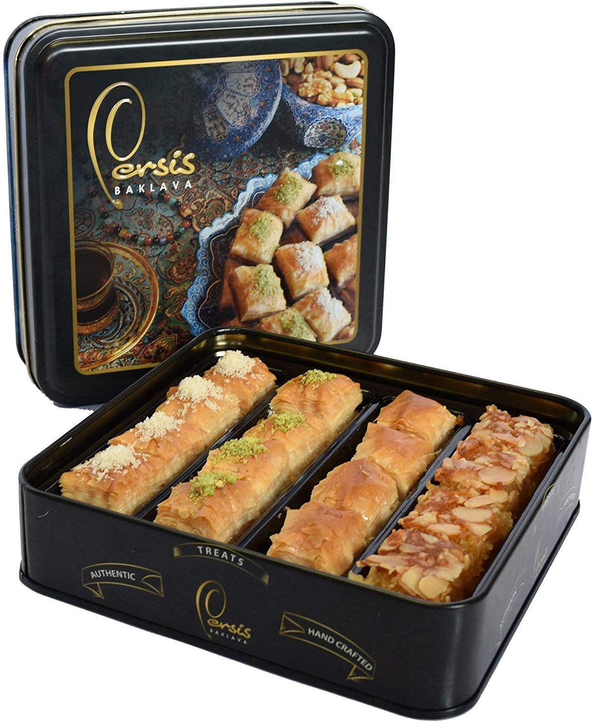 Persis premium vegan baklava gift box front view, ideal for festive gifting.