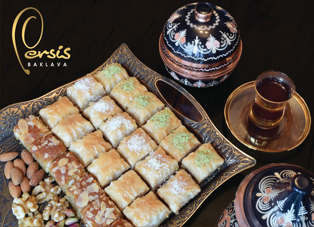 SALSA certified quality seal on Persis baklava gift box.