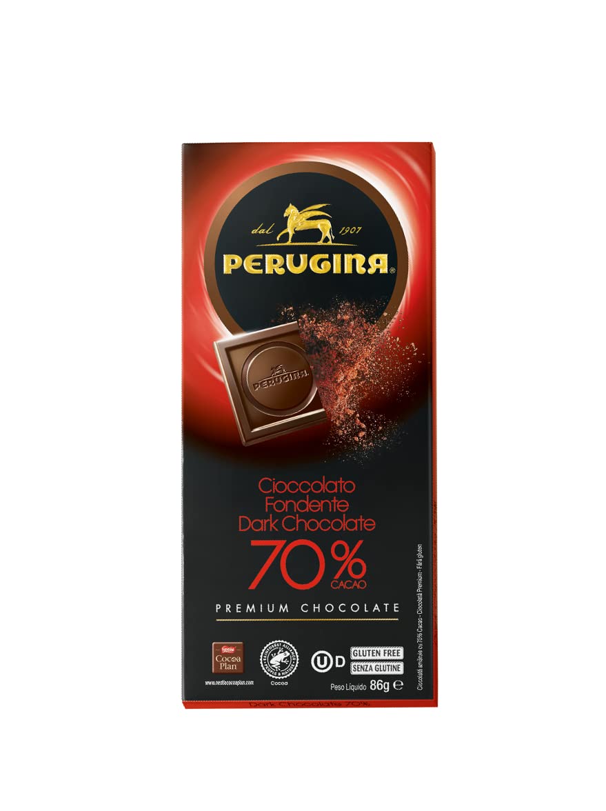 Perugina Bittersweet 70% bars pack, rich flavor for cooking and savoring