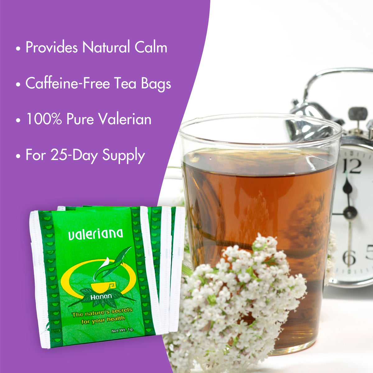 Each bag delivers caffeine-free calm ideal for evenings