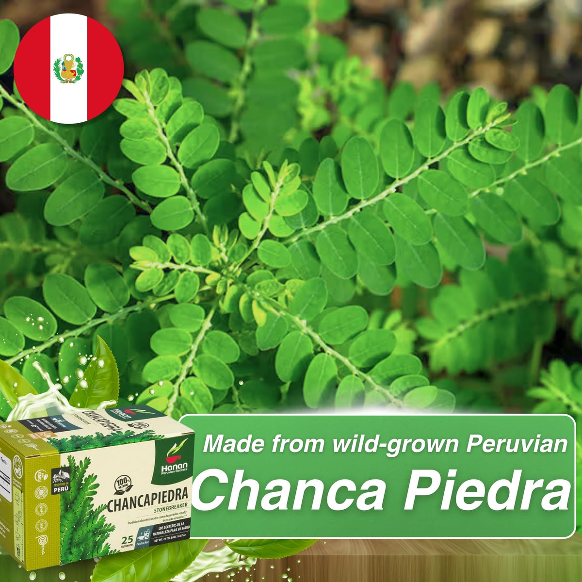 Peruvian Naturals hot cup of Hanan tea with inviting aroma