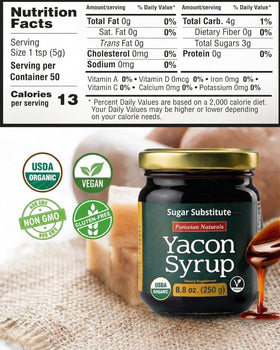Organized pantry scene with Peruvian Naturals Yacon Syrup.