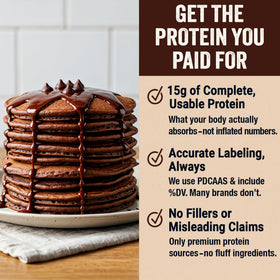 PEScience Protein Pancake Mix with water only, quick hearty breakfast