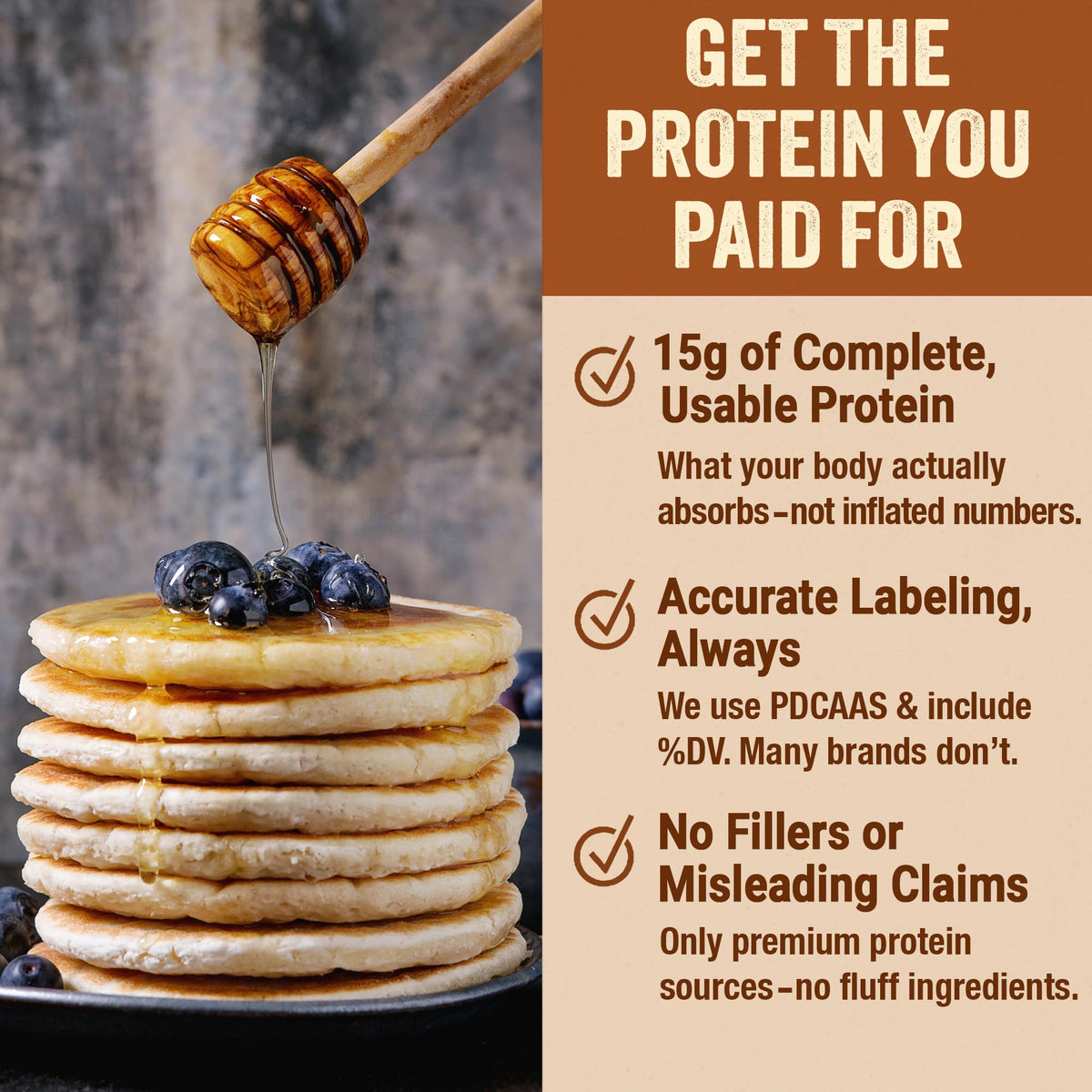 PEScience Protein Pancake Mix waffles ready image showcases restaurant-like texture