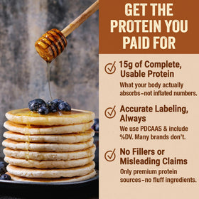 PEScience Protein Pancake Mix waffles ready image showcases restaurant-like texture