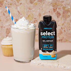 PEScience Select RTD gluten-free and keto-friendly label