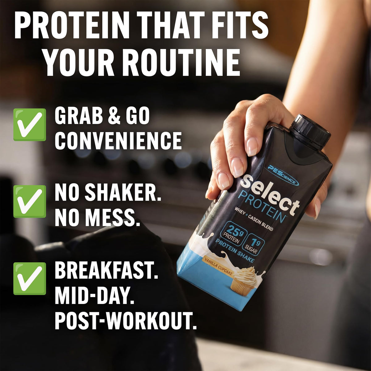 PEScience Select RTD packaging front for quick meals