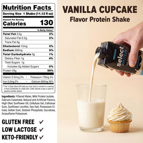 PEScience Select RTD vanilla cupcake swirl in glass