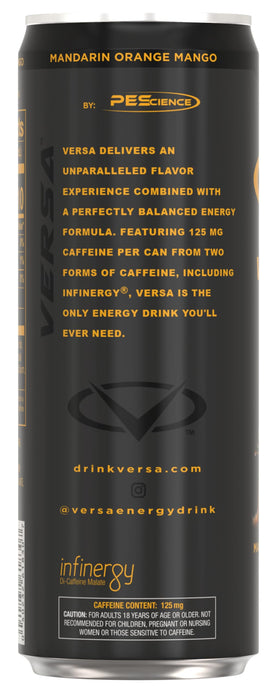 PEScience Versa Energy grab-and-go can for workouts and study
