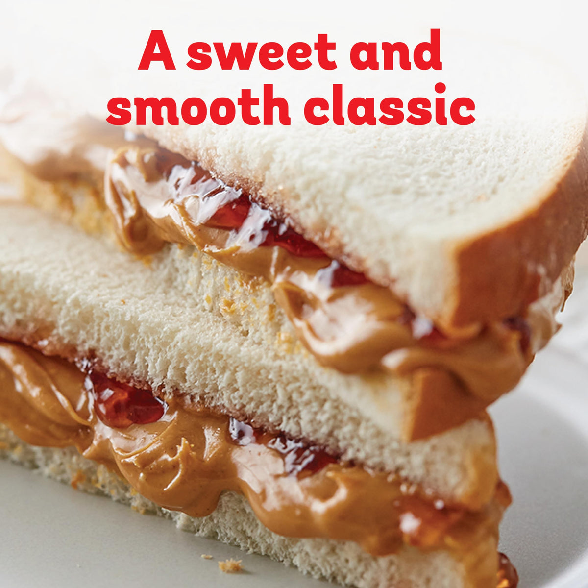 Peter Pan Crunchy Peanut Butter spread on toast showing easy spread with crunch.