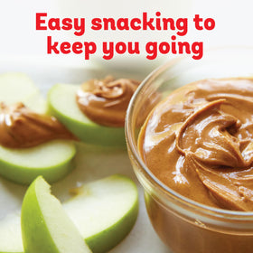 Peter Pan Creamy PB spread on toast for quick breakfast.