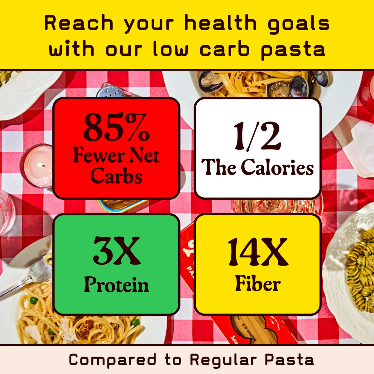 Pete's Pasta 3-pack packaging shows value for family meals.