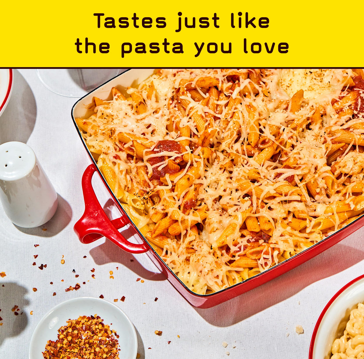Pete's Pasta durum-wheat close-up highlights authentic Italian craft and care.