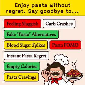Pete’s Pasta linguine nutrition facts table highlights high protein, low carb