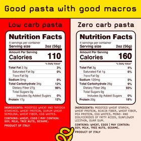 Pete's Pasta protein pasta with 20g protein per serving