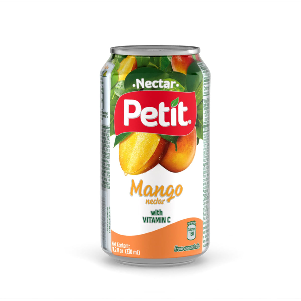 Petit Mango Nectar being poured into a glass for a tropical treat