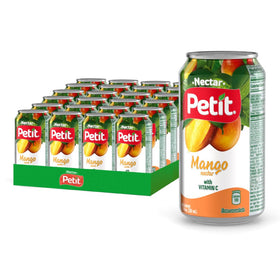 Petit Mango Nectar can front view, ideal for on-the-go refreshment