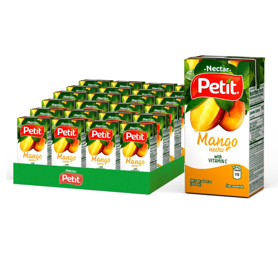 Petit Mango Nectar pack-front demonstrates convenient, shareable tropical refreshment.