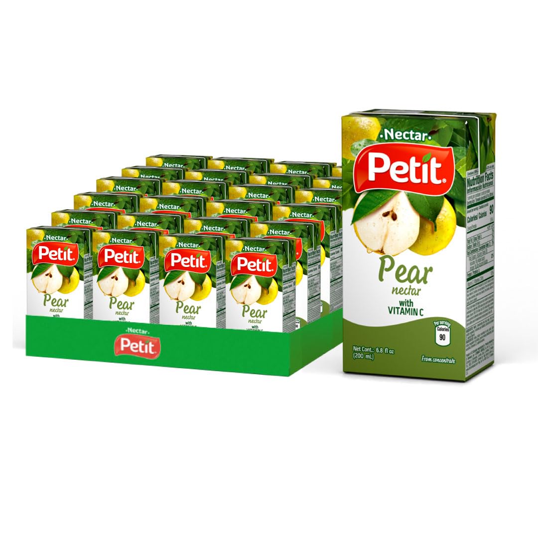 Petit Pear Nectar tetrapak 24-pack for convenient family refreshment.