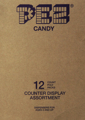PEZ Disney Mickey 12-pack candy dispensers closeup, showing colorful candy rolls