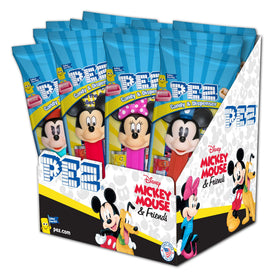 PEZ Disney Mickey 12-pack front view, ideal for party favors and collection