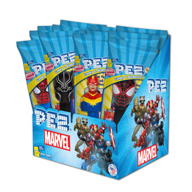 PEZ Marvel dispensers 12-pack with assorted characters for display and gifting
