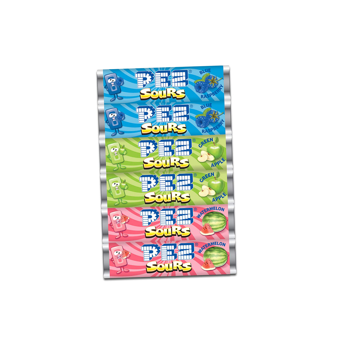 PEZ Sourz candy refills 72-count pack ideal for parties or sharing.