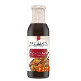 P.F. Chang's Mongolian Style BBQ Sauce bottle ideal for marinating beef.