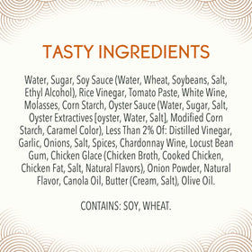 P.F. Chang's Mongolian Style BBQ Sauce display with soy, garlic, and pepper notes.