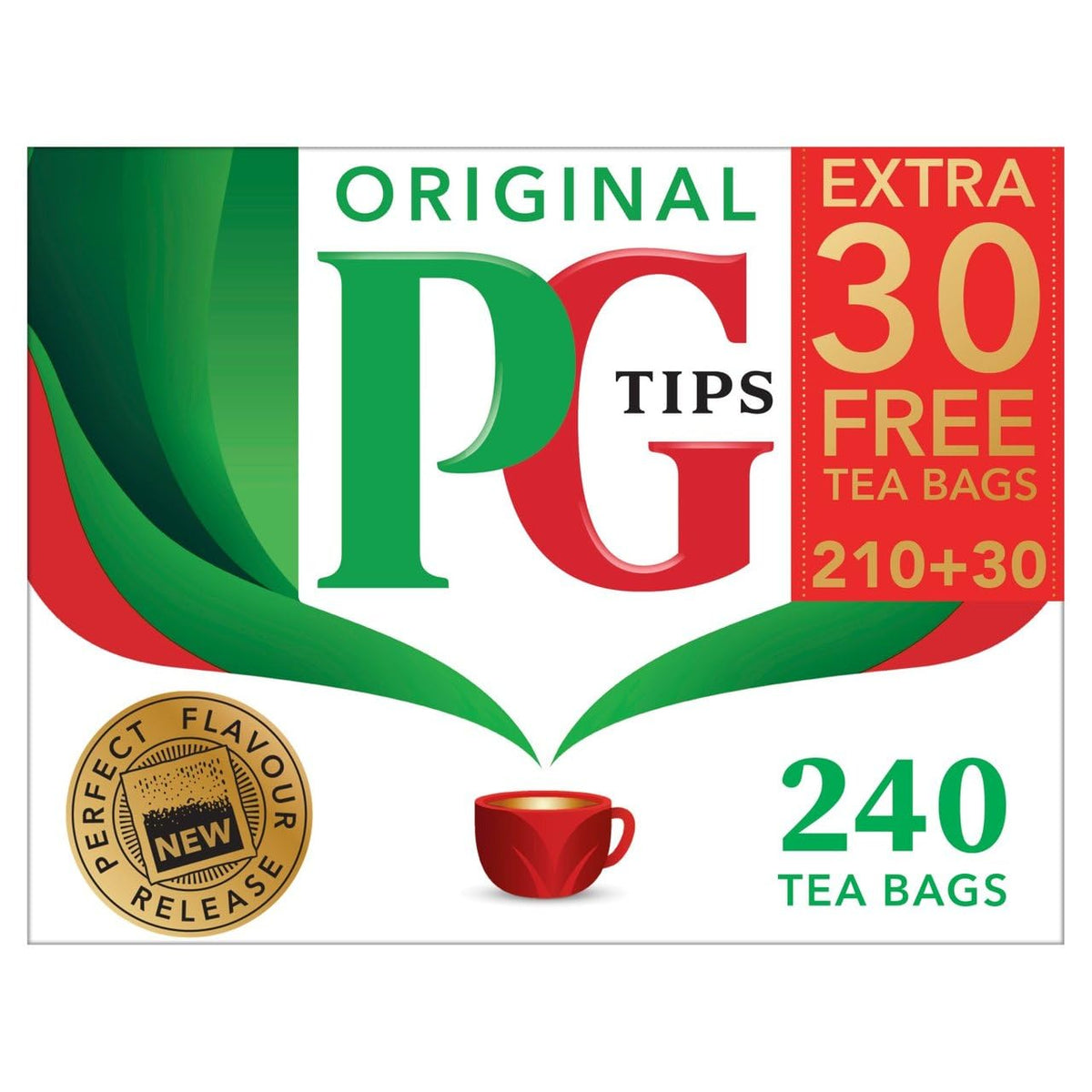 PG Tips black tea cup steeping shows rich flavor ready to savor.