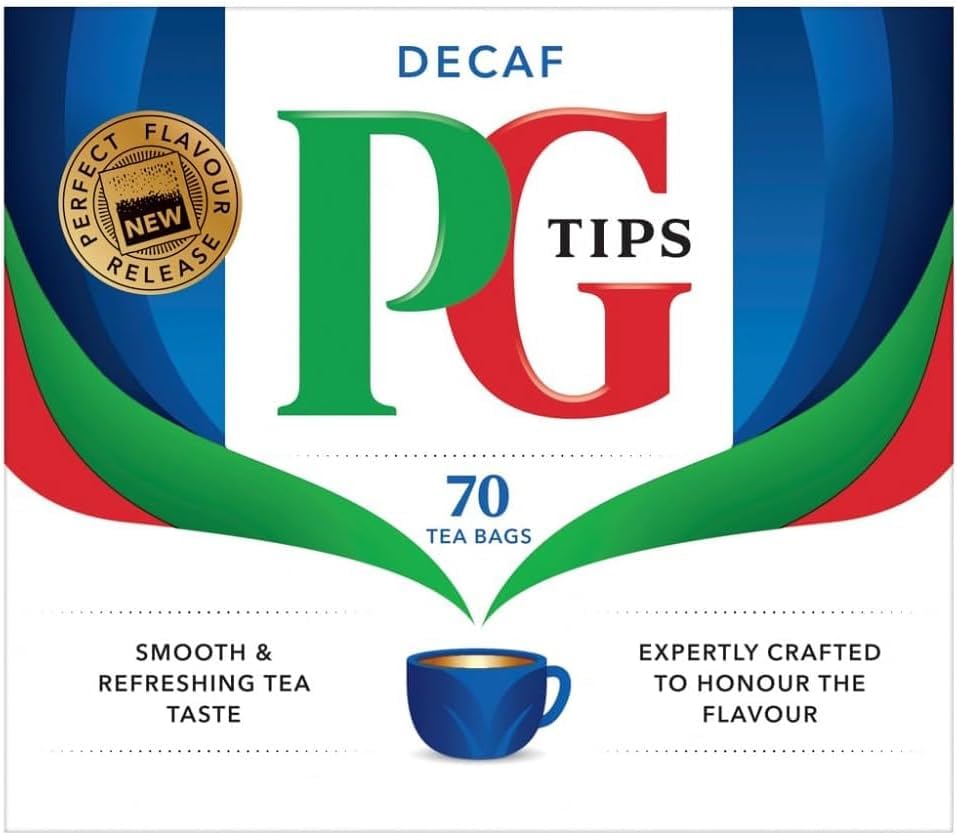 PG Tips decaf tea bags pack-3 for easy shopping and caffeine-free evenings.