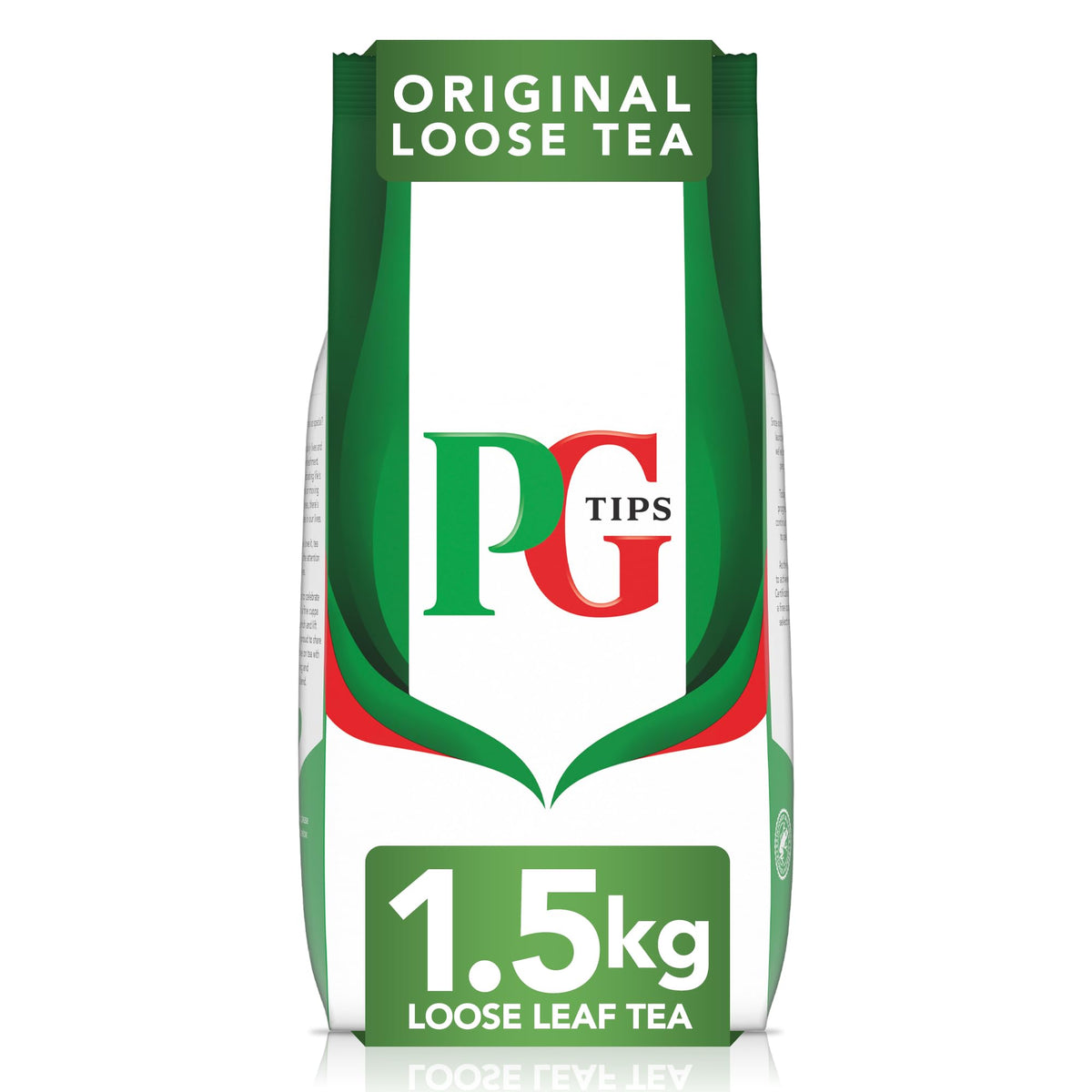PG Tips loose leaf tea blend ready to brew with rich aroma and flavor.