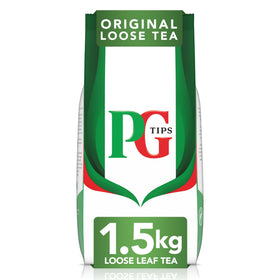 PG Tips loose leaf tea blend ready to brew with rich aroma and flavor.