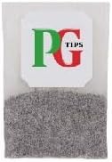 PG Tips tea bags shown on the box back, bulk-pack value.