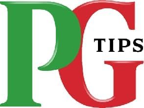 PG Tips tea bags closeup, aromatic steam hinting at everyday ritual.
