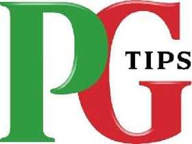 PG Tips tea bags closeup, aromatic steam hinting at everyday ritual.