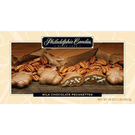 Philadelphia Candies Pecanettes caramel clusters with Georgia pecans—perfect gift option